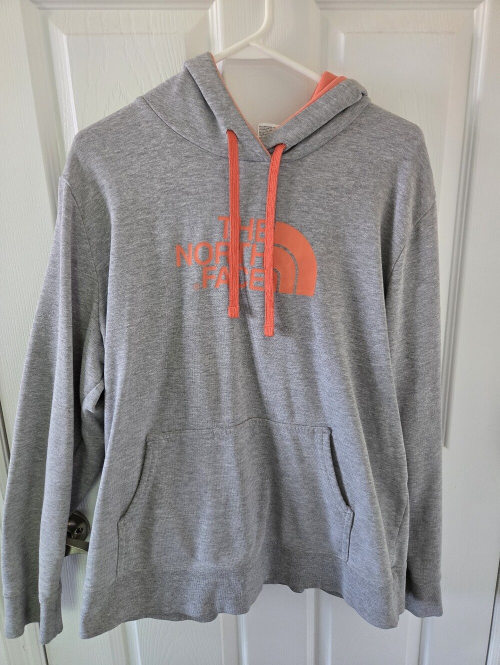 The North Face Hoodie Women's XXL Gray Orange GUC Plus Size